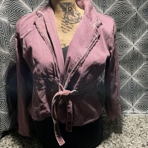This is a beautiful Plugg purple jacket.